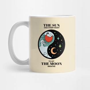 Vintage Yin Yang Day and Night Mug